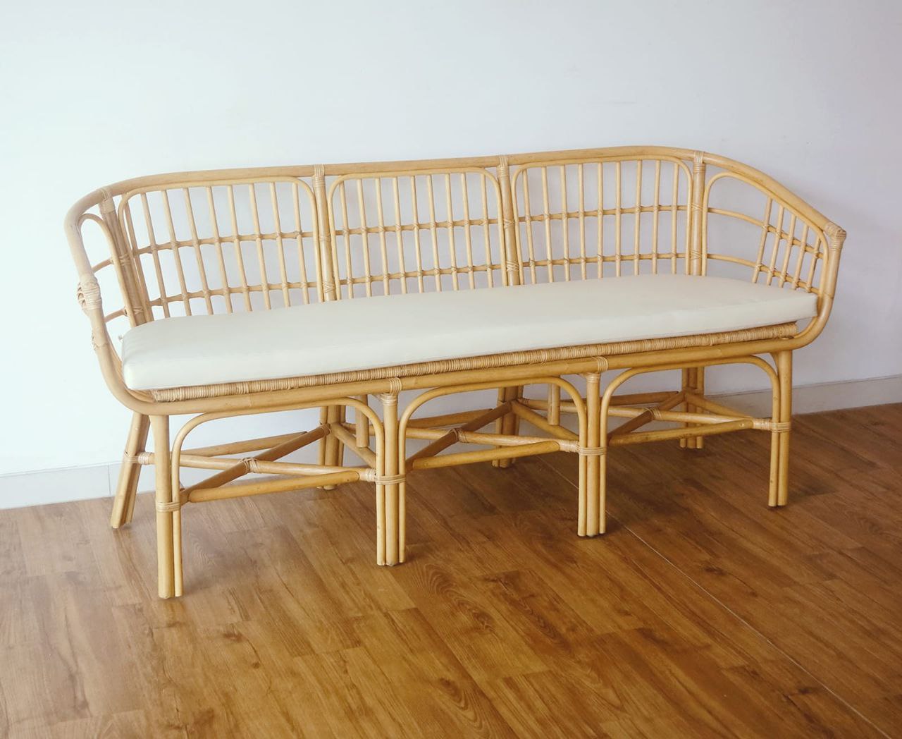 Rattan 3-Seater Bench