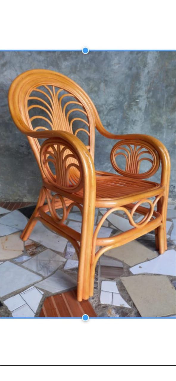 Rattan Ornate Armchair