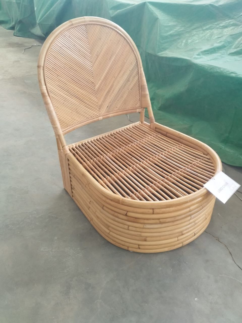 Rattan Oval Lounge Chair